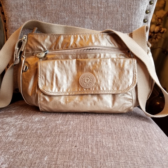 Kipling nylon gold crossbody - Picture 1 of 7